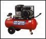 Sealey SAC1503B Air Compressor 50L Belt Drive 3hp with Cast Cylinders & Wheels