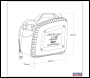 Sealey SAC15WM Wall Mounting Oil Free Air Compressor 1.5hp with 7m Retractable Hose Reel