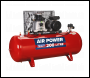 Sealey SAC2203B Air Compressor 200L Belt Drive 3hp with Cast Cylinders