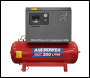 Sealey SAC2203BLN 200L Low Noise Belt Drive Air Compressor with Cast Cylinders 3hp