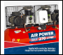 Sealey SAC2276B 270L Belt Drive Air Compressor with Cast Cylinders 2 x 3hp