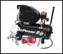 Sealey SAC2420APK Air Compressor 24L Direct Drive 2hp with 4pc Air Accessory Kit