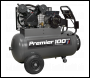 Sealey SAC3103B Premier 100L Belt Drive Air Compressor with Front Control Panel 3hp