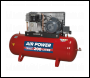 Sealey SAC42055B Air Compressor 200L Belt Drive 5.5hp 3ph 2-Stage with Cast Cylinders