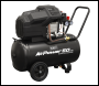 Sealey SAC5002 Air Compressor 50L V-Twin Oil Free Direct Drive 3hp