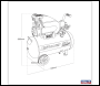 Sealey SAC5020A 50L Direct Drive Air Compressor 2hp