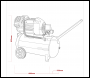 Sealey SAC5030VE 50L V-Twin Direct Drive Air Compressor 3hp