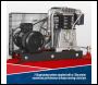 Sealey SAC55075B 500L Belt Drive Air Compressor with Cast Cylinders 7.5hp 2-Stage