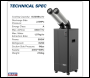 Sealey SAC8500 Industrial Spot Cooler Air Conditioner/Dehumidifier/Air Cooler 8,500Btu/hr (2.5kW)