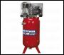 Sealey SACV52775B Air Compressor 270L Vertical Belt Drive 7.5hp 3ph 2-Stage with Cast Cylinders