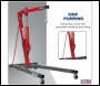 Sealey SC10LR Long Reach Engine Crane with Extendable Legs 1 Tonne