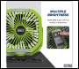Sealey SCF8WL 4-Speed Portable Clip Fan with Worklight 8 inch 
