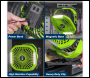 Sealey SCF8WL 4-Speed Portable Clip Fan with Worklight 8 inch 