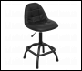 Sealey SCR01B Premier Industrial Pneumatic Workshop Stool with Adjustable Height Swivel Seat & Back Rest