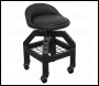 Sealey SCR03B Premier Industrial Pneumatic Creeper Stool with Adjustable Height Swivel Seat & Back Rest