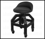 Sealey SCR03B Premier Industrial Pneumatic Creeper Stool with Adjustable Height Swivel Seat & Back Rest