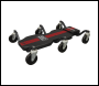 Sealey SCR101P Steel Creeper with 6 Rough Ground 5 inch  Wheels & Headrest