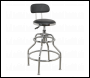 Sealey SCR14 Pneumatic Workshop Stool with Adjustable Height Swivel Seat & Back Rest