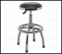 Sealey SCR17 Pneumatic Stool Heavy-Duty Workshop with Adjustable Height Swivel Seat