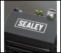 Sealey SCR18B Mechanic's Utility Seat & Toolbox - Black