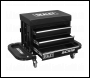 Sealey SCR18B Mechanic's Utility Seat & Toolbox - Black