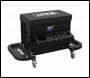 Sealey SCR18B Mechanic's Utility Seat & Toolbox - Black