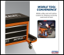 Sealey SCR18O Mechanic's Utility Seat & Toolbox - Orange