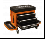 Sealey SCR18O Mechanic's Utility Seat & Toolbox - Orange
