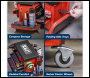 Sealey SCR18R Mechanic's Utility Seat & Toolbox - Red