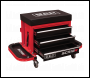 Sealey SCR18R Mechanic's Utility Seat & Toolbox - Red