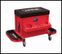 Sealey SCR18R Mechanic's Utility Seat & Toolbox - Red