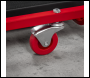 Sealey SCR74 American-Style Deluxe Creeper with Steel Frame, 6 Wheels & Adjustable Headrest 40 inch 