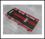 Sealey SCR75 36 inch  Deluxe American-Style Creeper with Steel Frame & 6 Wheels - Red