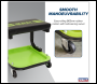 Sealey SCR9HV Mechanic's Utility Seat - Green