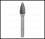 Sealey SDB03 Arc Pointed Nose Tungsten Carbide Rotary Burr 10mm