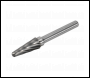 Sealey SDBC6 Tungsten Carbide Rotary Burr Conical Ball Nose Ripper/Coarse