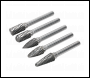 Sealey SDBK5 Tungsten Carbide Rotary Burr Set 5pc