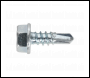 Sealey SDHX4213 Self-Drilling Screw 4.2 x 13mm Hex Head Zinc Pack of 100