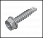 Sealey SDHX4219 Zinc Plated Self-Drilling Hex Head Screw 4.2 x 19mm - Pack of 100