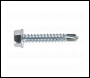 Sealey SDHX4225 Self-Drilling Screw 4.2 x 25mm Hex Head Zinc Pack of 100