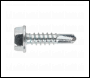 Sealey SDHX4819 Self-Drilling Screw 4.8 x 19mm Hex Head Zinc Pack of 100