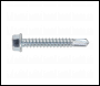 Sealey SDHX5538 Self-Drilling Screw 5.5 x 38mm Hex Head Zinc Pack of 100