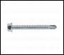 Sealey SDHX5550 Self-Drilling Screw 5.5 x 50mm Hex Head Zinc Pack of 100