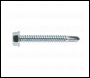 Sealey SDHX6350 Self-Drilling Screw 6.3 x 50mm Hex Head Zinc Pack of 100