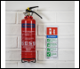 Sealey SDPE01 Fire Extinguisher 1kg Dry Powder