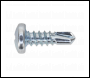 Sealey SDPH4213 Self-Drilling Screw 4.2 x 13mm Pan Head Phillips Zinc Pack of 100