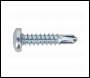 Sealey SDPH4219 Self-Drilling Screw 4.2 x 19mm Pan Head Phillips Zinc Pack of 100