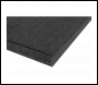 Sealey SF30BK Easy Peel Shadow Foam® 1200 x 550 x 30mm - Black/Black