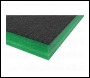 Sealey SF50G Easy Peel Shadow Foam® 1200 x 550 x 50mm - Green/Black