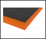 Sealey SF50OR Easy Peel Shadow Foam® Orange/Black 1200 x 550 x 50mm